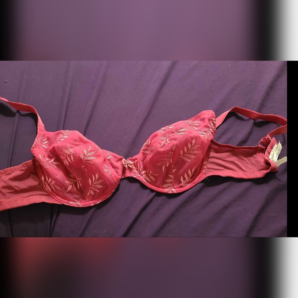 Panache bra 32f pink floral